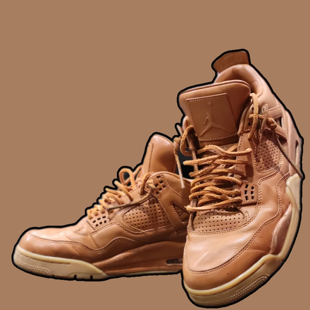 Jordan 4s premium wheat sneakers size 10 brand new